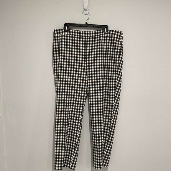 Talbot Women Chatham Ankle Checkers Size 16 Pants - Picture 2 of 13